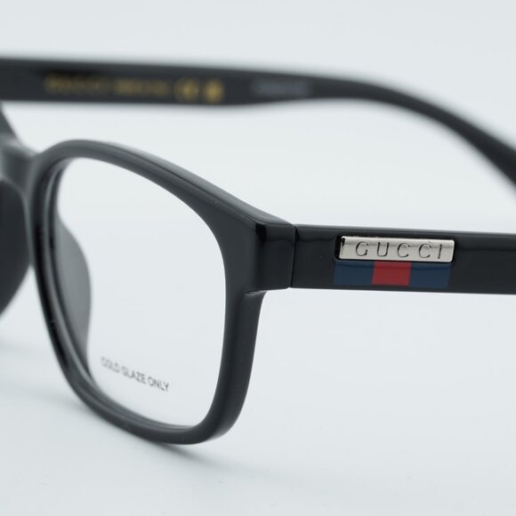 Gucci GG0749O 004 Eyeglasses Black 55mm Rectangle Frame - Picture 8 of 12